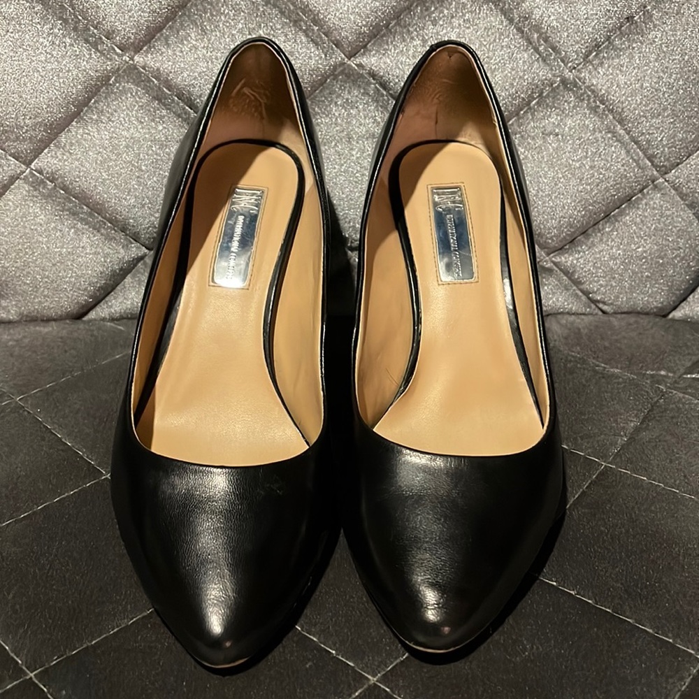 Black 3/4 in heels for work.